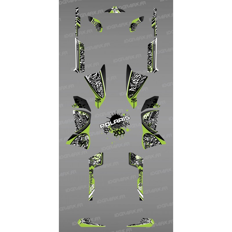 Kit décoration Vert Tag - IDgrafix - Polaris 800 Sportsman-idgrafix