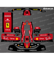 Kit decorativo Ferrari Serie F1 para Karting TonyKart - OTK - M8