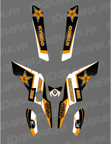 copy of Kit Deco Rockstar Edition (Nero/Giallo) - Kymco Maxxer 300