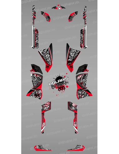 Kit decorazione Rosso Tag - IDgrafix - Polaris Sportsman 800