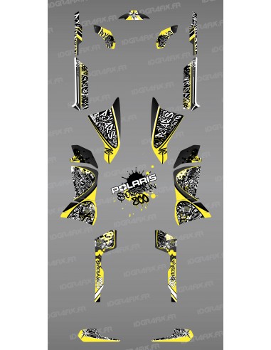 Kit decoration Yellow Tag - IDgrafix - Polaris 800 Sportsman