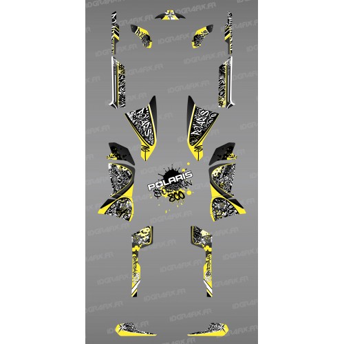 Kit décoration Jaune Tag - IDgrafix - Polaris 800 Sportsman