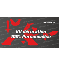 Kit de decoración 100% personalizado - FSBK Moto 4 - BEON 150
