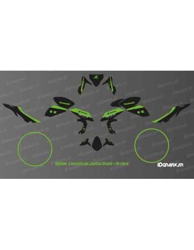Dekorationsset der Monster-Serie (Grün) - Kawasaki Z 650 (2017-2019)