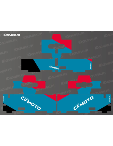 Kit de pegatinas originales para equipaje - Edición Factory - CF MOTO MT 800 Kit de pegatinas originales para equipaje - Edición Factory - CF MOTO MT 800