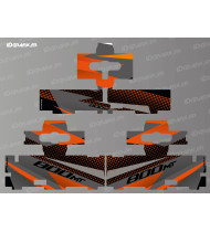 Kit de pegatinas originales para equipaje - Edición Race (naranja) - CF MOTO MT 800