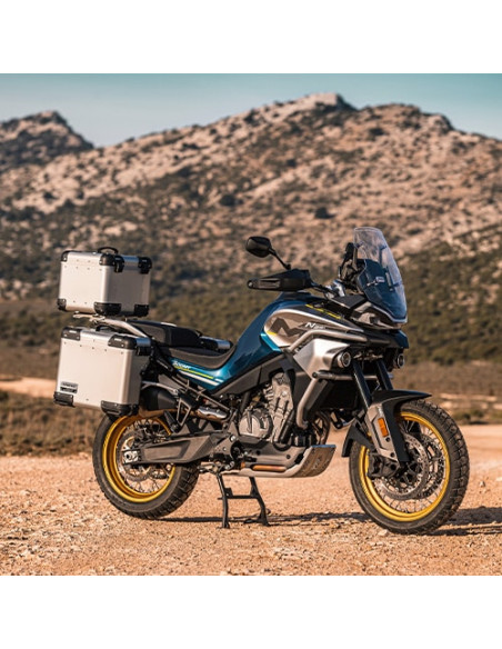 Kit de pegatinas originales para equipaje - Edición Topo (Oro) - CF MOTO MT 800 Kit de pegatinas originales para equipaje - Edición Topo (Oro) - CF MOTO MT 800