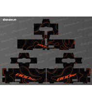 Kit sticker Bagagerie origine - Topo edition (Orange) - CF MOTO MT 800