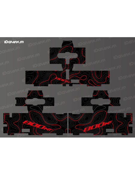 Kit adesivi bagaglio originale - Edizione Topo (Rosso) - CF MOTO MT 800 Kit adesivi bagaglio originale - Edizione Topo (Rosso) - CF MOTO MT 800