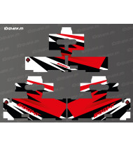Kit sticker Bagagerie origine - Sharp edition (Rouge) - CF MOTO MT 800