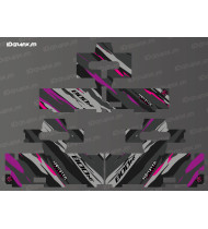 Originales Gepäckaufkleber-Set – Monster Edition (Pink) – CF MOTO MT 800
