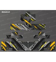Original luggage sticker kit - Monster edition (Yellow) - CF MOTO MT 800
