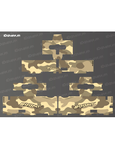 Kit sticker Bagagerie origine - Camo edition (Sable) - CF MOTO MT 800