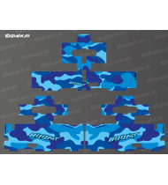 Original luggage sticker kit - Camo edition (Blue) - CF MOTO MT 800
