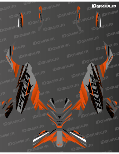 Race Edition graphic kit (Orange) - CF MOTO MT 800