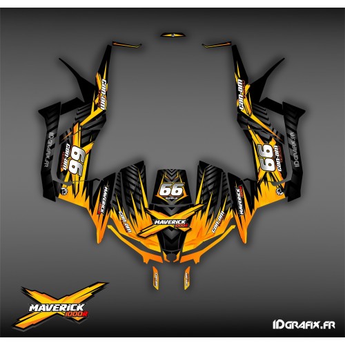 Kit décoration Ultimate Jaune - Idgrafix - Can Am 1000 Maverick -idgrafix
