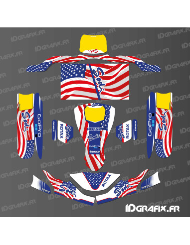 Deko-Set USA Edition für Karting SodiKart