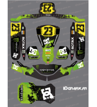 Grafikkit 100% Custom Green Monster für Karting KG EVO FP7