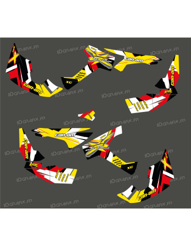 Factory Edition Full decoration kit (White/Yellow) - IDgrafix - Can Am Renegade