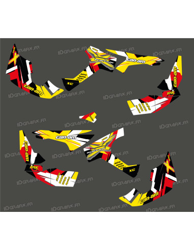 Kit di decorazione completo Factory Edition (bianco/giallo) - IDgrafix - Can Am Renegade