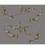 Kit de decoració complet Camo Army Edition (Blanc/Groc) -...