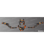 Kit decorazione Graf Edition (Grigio/Arancione) - IDgrafix - MBK Booster