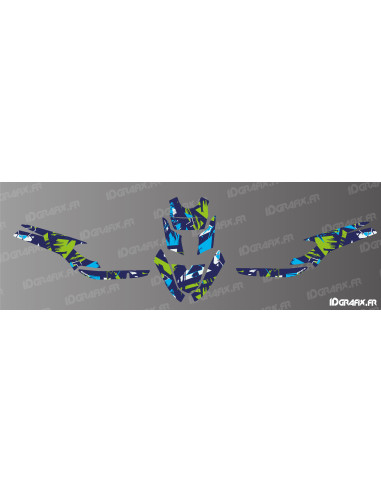 Graf Edition decoration kit (Blue/Green) - IDgrafix - MBK Booster