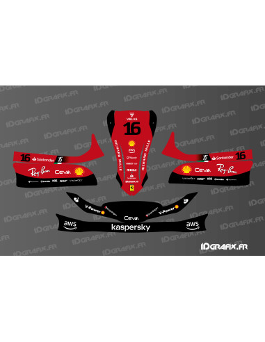 Ferrari F1 Edition-Grafikkit für Karting Mini/Cadet MK 14