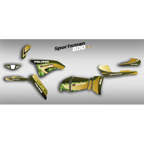 Kit de decoració CAMO Sèrie Limitada - IDgrafix - Polaris 500 Bosc