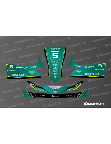 Kit déco Aston Martin F1 Edition pour Karting Mini/Cadet MK 14