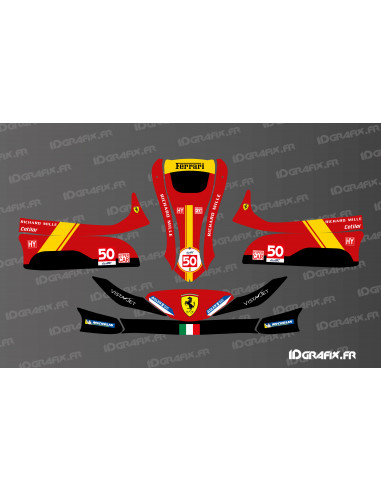 copy of Ferrari F1 Edition-Grafikkit für Karting Mini/Cadet MK 14