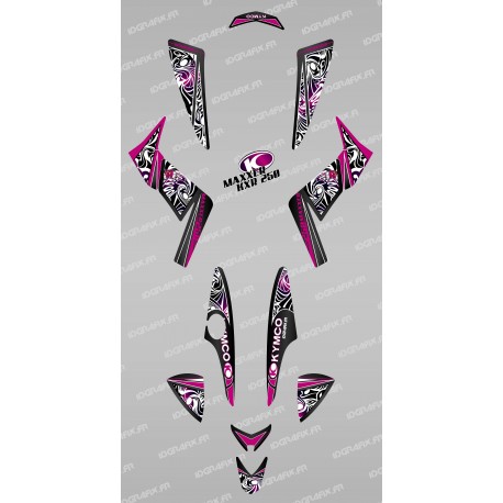 Kit decoration Tribal Pink - IDgrafix - Kymco 250 KXR/Maxxer
