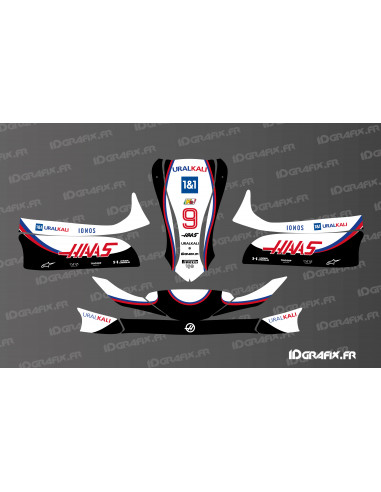 Kit déco Haas F1 Edition pour Karting Mini/Cadet MK 14