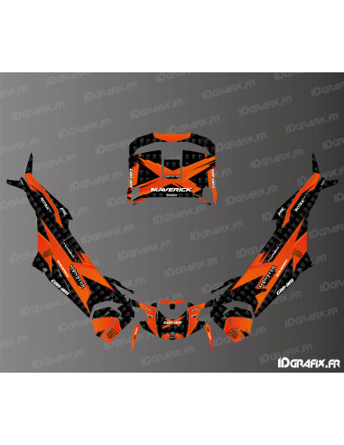 Kit de decoración Monster Edition (Naranja) - Idgrafix - Can Am Maverick X3 R