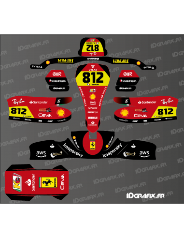 Ferrari F1 PERSO Edition Grafikkit für Karting Sodi KG 506