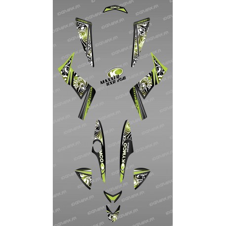 Kit decoration Tribal Green - IDgrafix - Kymco 250 KXR/Maxxer