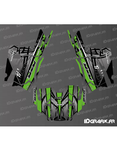 Kit de decoración Titanium Edition (Verde) - IDgrafix - Polaris RZR Trail 1000S