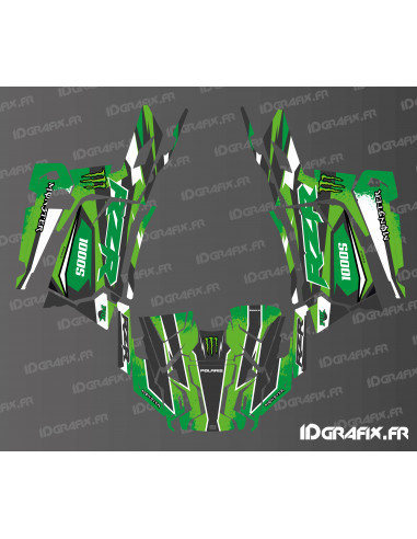 Kit de decoración Monster Edition (Verde) - IDgrafix - Polaris RZR Trail 1000S
