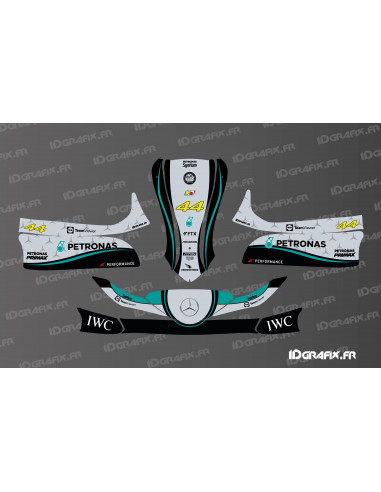 Mercedes F1 Edition Grafikkit für Karting Mini/Cadet MK 14