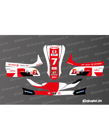 Toyota Le Mans Edition-Grafikkit für Karting Mini/Cadet MK 14