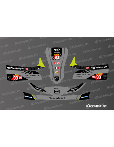 Peugeot Le Mans Edition-Grafikkit für Karting Mini/Cadet MK 14