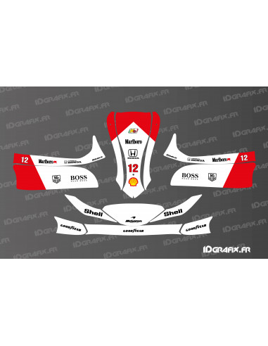 Kit déco MC Laren F1 Vintage Edition pour Karting Mini/Cadet MK 14