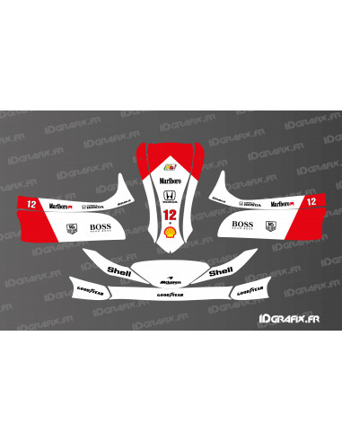 Kit de decoració MC Laren F1 Vintage Edition per Karting Mini/Cadet MK 14