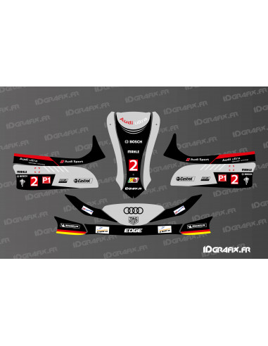 Audi Le Mans Edition-Grafikkit für Karting Mini/Cadet MK 14