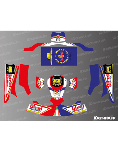 100 % personalisiertes Deko-Set für Karting Birel