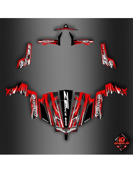 Kit dekor Red Edition - Idgrafix - CF Moto ZForce