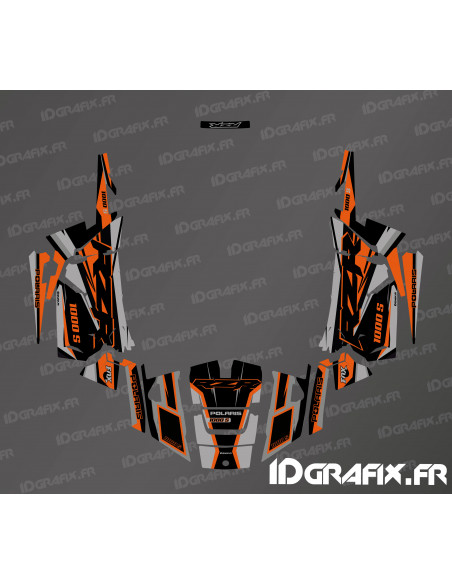 Kit dekor Factory Edition (Grau/Orange)- IDgrafix - Polaris RZR 1000 S/XP