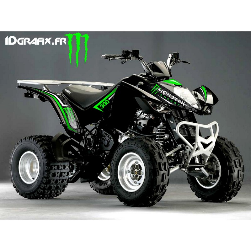 Kit Déco Personnalisé Monster Vert - Kymco 300 Maxxer-idgrafix