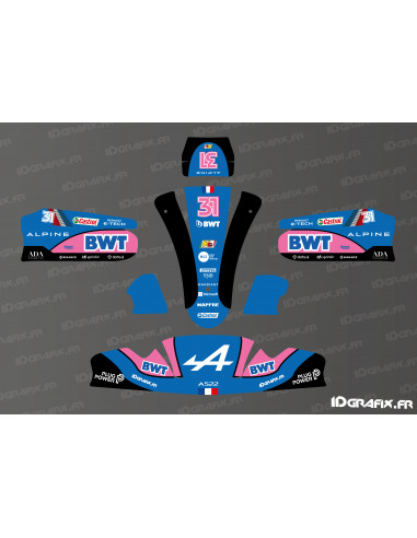 F1 Alpine Edition graphic kit for Karting Mini/Cadet MK 20 - Idgrafix