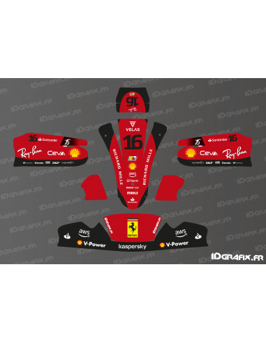 F1 Ferrari Edition deco kit for Karting Mini/Cadet MK 20 - Idgrafix